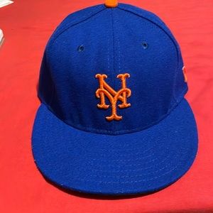Blue and orange New York Mets Fitted Hat